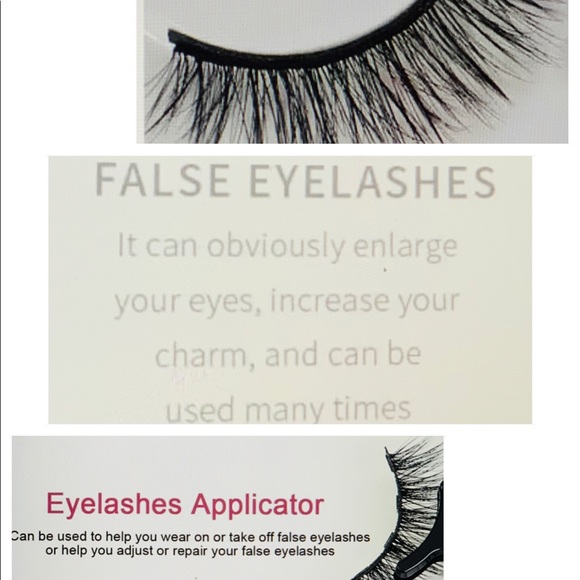 MAGNETIC W/EYELINER 3D MINK EYELASHES SET OF 5 - Picture 3 of 5